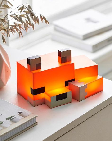 Taiga Biome, Teens Christmas Gifts, Minecraft Lamp, Minecraft Light, Fox Light, Minecraft Room Decor, Minecraft Baby, Minecraft Gifts, Secret Santa Christmas Gifts