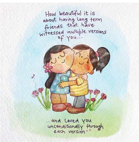 Drawing Friendship, Friends Like Sisters, Lifetime Quotes, Inspirational Uplifting Quotes, Cartoon Friends, Friend Love Quotes, Special Friend Quotes, Thinking Of You Quotes, Birthday Wishes Greetings