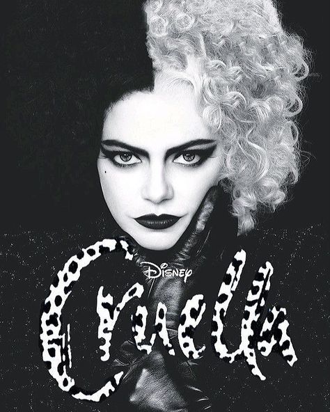 Emma Stone Cruella, Cruella 2021, Cruella Deville, Movie Magazine, Promotional Image, Disney Live Action, Walt Disney Pictures, 101 Dalmatians, Disney Films