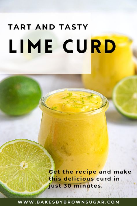 A jar of lime curd with fresh cut lemons so Lime Jam Recipe, Lime Curd Recipe, Curd Recipes, Fruit Sauces, Fruit Curd, Lime Curd, Lime Desserts, Citrus Recipes, Cake Filling