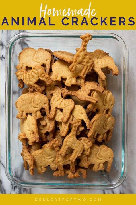 Kid Friendly Cookie Recipes, Homemade Animal Crackers, Animal Crackers Recipe, Stella Parks, Animal Cookies Recipe, Back To School Snacks, Cracker Dessert, Food From Scratch, Lunch Box Ideas