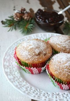 Mincemeat Muffins {A Pretty Life} | Great for the holiday season! Mincemeat Muffins, Mincemeat Cake, Snacking Cake, Christmas Bakes, Strawberry Rhubarb Jam, Minced Meat Recipe, Mince Pie, Christmas Foods, Pretty Life