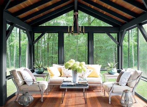 All Season Room, Porch Design Ideas, Screened Porch Designs, 4 Season Room, 3 Season Room, Three Season Room, Building A Porch, Enclosed Porches, Sunroom Designs