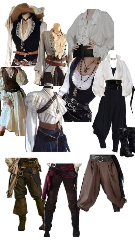 Ren Faire Outfits, Pirate Outfit, Fair Outfits, Pirate Halloween, Concert Fits, Drawing Clothes, Halloween Kostüm, Fantasy Clothing, Costume Halloween