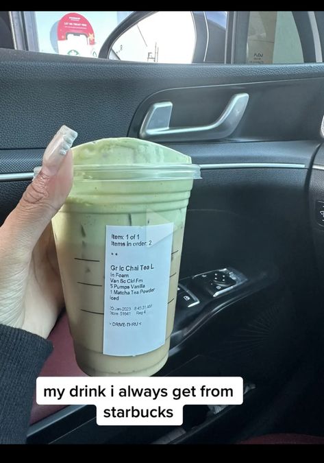 Chai Starbucks, Chai Matcha, Matcha Starbucks, Starbucks Matcha, Cold Starbucks Drinks, Starbucks Orders, Iced Starbucks Drinks, Matcha Tea Powder, How To Order Starbucks