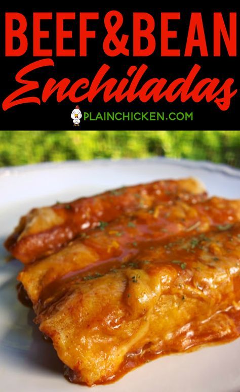 Beef and Bean Enchiladas - quick and easy weeknight meal!! Corn tortillas filled with beef and cheese and topped with enchilada sauce. Ground beef, onions, refried beans, taco seasoning, enchilada sauce, corn tortillas and cheddar cheese. Can make ahead of time and freeze for later! #mexican #enchiladas #freezermeal #easydinnerrecipe Ground Beef Enchiladas With Red Sauce Corn Tortillas, Easy Bean Burrito Recipe, Ground Beef Corn Tortilla Recipes, What To Do With Corn Tortillas, Beef Enchiladas With Cheese Sauce, Beef Enchiladas With Corn Tortillas, Recipes Using Corn Tortillas, Enchiladas With Corn Tortillas, Enchiladas Ground Beef