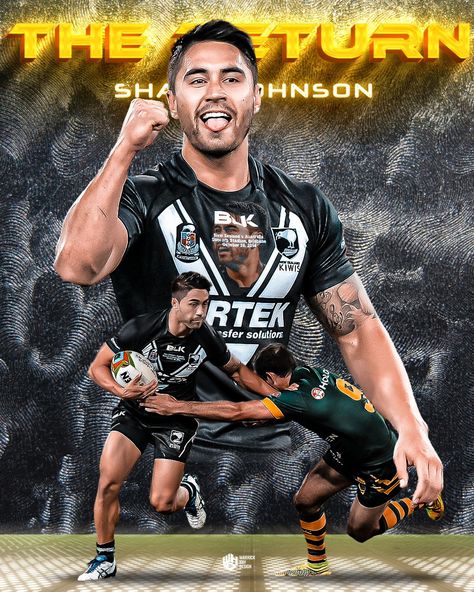 The man returns back to the test arena. Welcome back @shaun_johnson90 #rugbyleague #footy #testfooty #international #nrl #shaunjohnson #sj #fyp #explorepage #explore #smsport #sportsdesignershub #sportdesign #sport Shaun Johnson, Rugby Logo, Rugby League, The Test, Sports Design, Welcome Back, Rugby, The Man, Quick Saves