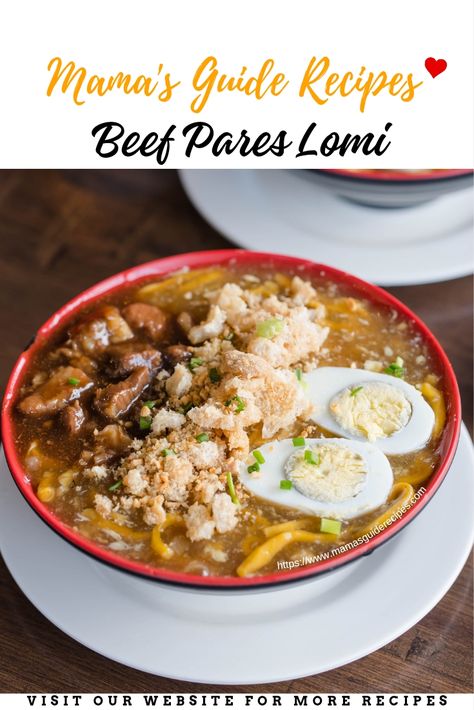 Beef Pares Lomi Dinuguan Recipe, Mechado Recipe, Beef Pares, Beef Mechado, Fresh Egg Noodles, Leftover Roast Beef, Garlic Fried Rice, Roast Chicken Leftovers, Garlic Fries