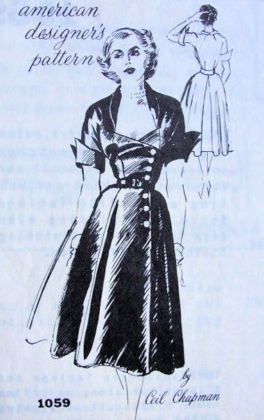 50s Illustration, Pin Up Princess, Ceil Chapman, The 50s Fashion, 1950s Vintage Fashion, Shantung Silk, Retro Sewing Patterns, Gored Skirt, Retro Looks