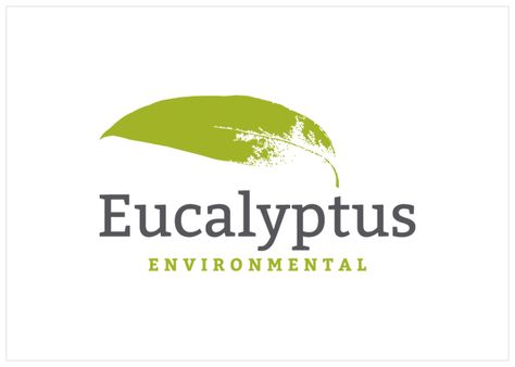 Eucalyptus Environmental Sustainability Consultants Logo - Designed by www.jenclark.com.au Environmental Logo Design Inspiration, Sustainable Logo Design Branding, Sustainability Logo Design, Sustainability Logos Design, Eco Tourism Logo, 99 Designs, Consulting Logo, Environmental Sustainability, Islamic Calligraphy Painting