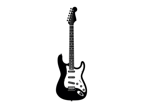 Guitar Clipart, Guitar Svg, Guitar Stickers, Music Instrument, Vintage Guitar, Silhouette Cricut, Vintage Guitars, Car Decals, Rock Music