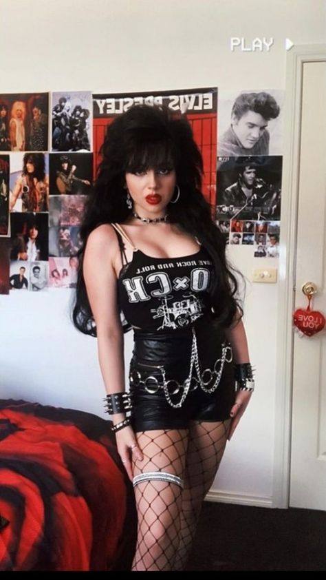 80s Rock Groupies, 80s Rock Star Outfit Women, 80s Fashion For Women 1980s Outfits Punk, 80s Metal Fashion Women, Glam Rock Outfits For Women, 80s Glam Fashion, Glam Rock Style Outfits, Rock Star Outfit Women, Groupie Outfit