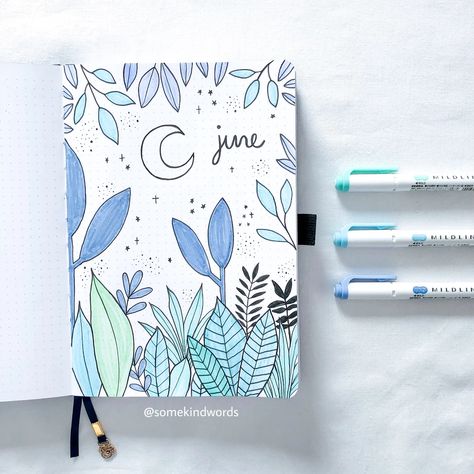 Journal Cover Page, Bullet Journal Cover, Hello June, Bullet Journal Ideas Templates, Bullet Journal Cover Page, Bullet Journal Cover Ideas, Bullet Journal Paper, Bulletin Journal Ideas, Bullet Journal Aesthetic