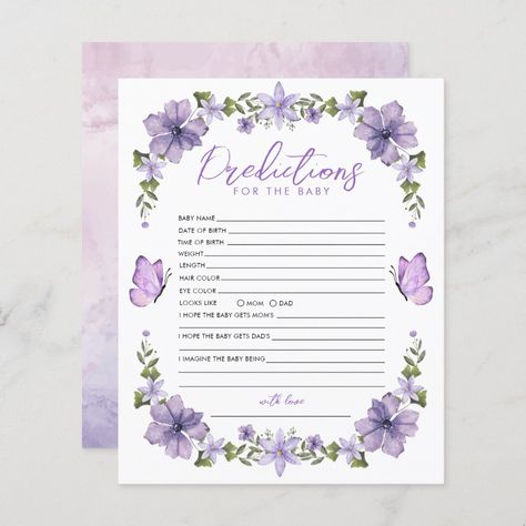 Purple Butterfly Baby Shower Games, Purple Butterfly Baby Shower Theme, Butterfly Baby Shower Games, Purple Baby Shower Theme, Butterfly Baby Shower Theme, Abstract Painting Diy, Baby Shower Purple, Baby Shower Templates, Butterfly Baby Shower