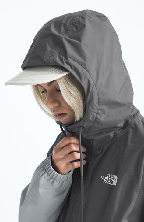 Rainy days have met their match with this hooded jacket that's breathable, lightweight and repels water and wind. 22" length (size Medium) Front zip closure Drawstring hood Stand collar Elastic cuffs Front zip pockets Seam sealed Waterproof PFC-free, durable water-repellent coating is free of per- and poly-fluorinated chemicals, some of which can be harmful to the environment 75-denier 88g/m² DryVent shell with PFC-free water-repellent finish Lined 100% nylon Machine wash, tumble dry Imported Waterproof Jacket Outfit, Waterproof Outfit, Rain Jacket Outfit, Jacket Outfit Women, Waterproof Rain Jacket, Rain Jacket Women, Waterproof Jacket, Hiking Outfit, Jacket Outfits