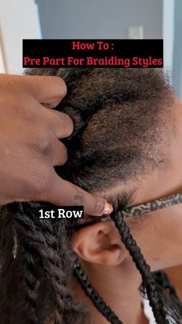 Box Braid Sectioning, Pre Parting, Area Top, Head Braid, Braiding Styles, Braid Tutorial, Braids For Kids, Hair Videos Tutorials, Natural Hair Tips