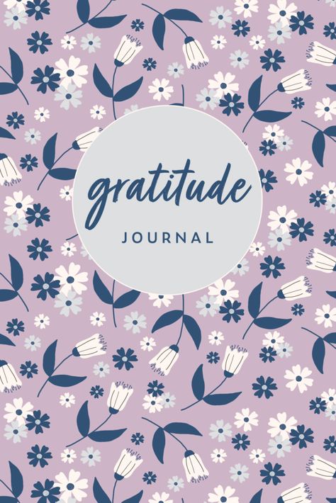 Gratitude Journal for Daily Practice - Space And Quiet Gratitude Journal Cover, Journal Cover Page, Gratitude Journal Printable, Goodnotes Template, Feel Happier, Page Decoration, Notebook Ideas, Journal Printable, Journal Cover