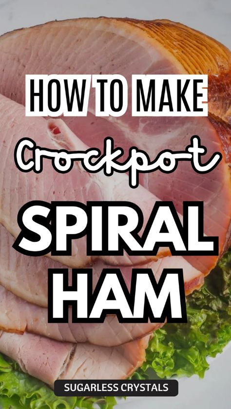 Hosting a crowd? Make this spiral ham dinner stress-free with a delicious spiral ham brown sugar glaze that cooks beautifully in the crockpot. This recipe’s heating instructions and juicy spiral ham tips will ensure that your ham is tender, flavorful, and easy to prepare, whether you're making it for Thanksgiving, Easter, or a family gathering. Serve with scalloped potatoes and use leftovers in spiral ham sandwiches for the perfect meal ideas that everyone will enjoy! Crock Pot Spiral Ham Slow Cooker, Cooking A Spiral Ham In Crockpot, Easy Ham Crockpot Recipes, Precooked Spiral Ham In Crockpot, Cooking Spiral Ham In Crockpot, Boneless Ham In Crockpot Slow Cooker, Glaze For Spiral Sliced Ham, How To Cook A Spiral Ham Crock Pot, Crock Pot Spiral Ham Recipes