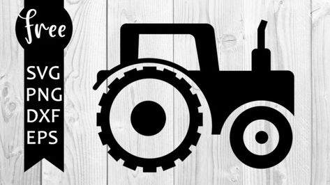 Free Tractor Svg Files For Cricut, Tractor Svg Free Files, Free Tractor Svg, Tractor Svg Free, Tractor Cricut, Farm Svg Files Free, Farm Svg Free, Silhouette Cameo Shirt, Tractor Silhouette