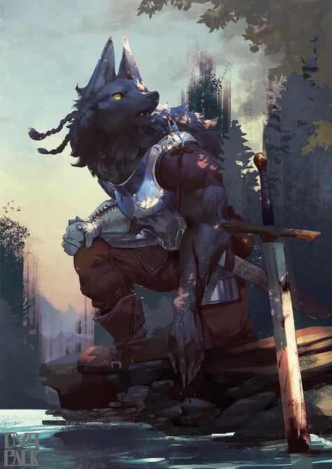 Ryota Murayama, Werewolf Art, Character Designer, Fantasy Races, Concept Artist, Art Fantasy, A Wolf, Chiba, High Fantasy