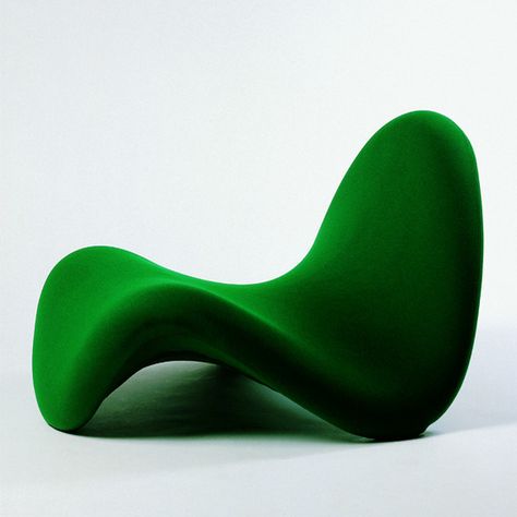 Green Forget The Past, Painting Old Furniture, Painting Old, Vitra Design Museum, The Professor, Vitra Design, Pierre Paulin, Unique Chair, Chaise Design