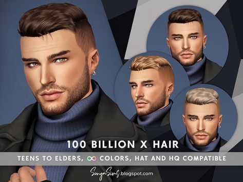 Sims 4 Jobs, Diana Hair, Sims 4 Hair Male, Sims 4 Challenges, Sims Packs, Strawberry Hair, Pelo Sims, Free Sims 4, Men's Short Hair