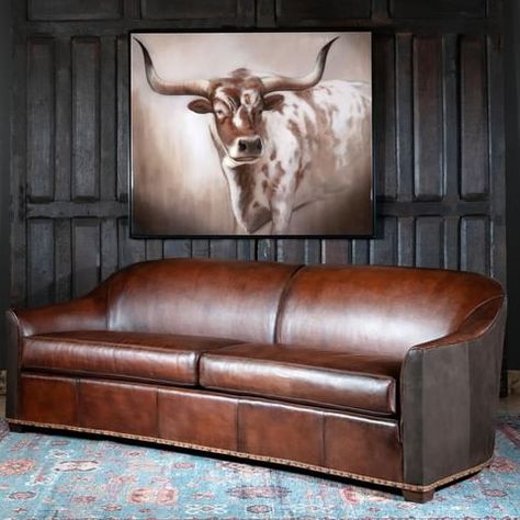 Adobe Interiors Furniture (@adobe.interiors) • Instagram photos and videos Rustic Leather Sofa, Adobe Home, Western Furniture, Leather Couch, Leather Artisan, Leather Hide, Western Decor, Ranch Style, Top Grain Leather