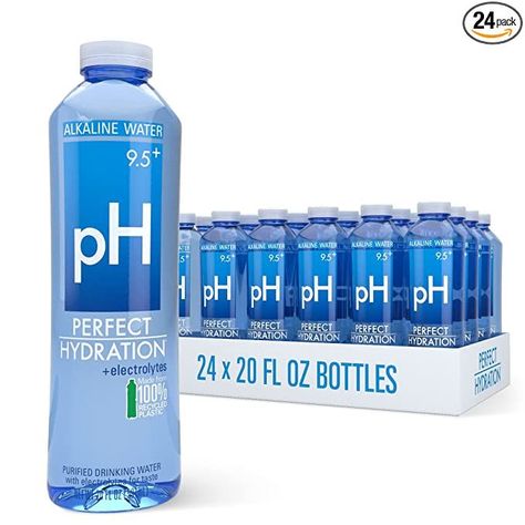 Perfect Hydration 9.5+ pH Electrolyte Enhanced Drinking Water, 20 Fl Oz (Pack of 24)

ph water | hydration | ph | gut health | healthy habits | drinks | new year resolutions | gym | hydrate | food | amazon | amazon finds | trader joes | target | publix | drink good water | water | fitness | vegan | netflix | style guides | trainers | fashion Alkaline Water Bottle, Best Alkaline Water, Drinking Alkaline Water, Ph Water, Hydration Water, Bottle Design Packaging, Water Branding, Filtered Water Bottle, Water Enhancer