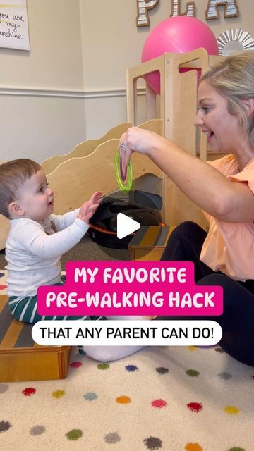 Emily Heisey, PT, DPT on Instagram: "If your little one is working on standing… then you need to incentivize them with 🎶SOMETHING THEY WAaANnT🎶🤣 - My approach to gross motor skills is based on these three things: 1️⃣ SIMPLE ACTIVITIES that parents can easily carry over on their own 2️⃣ MINIMAL TOYS/EQUIPMENT so you don’t have to purchase single-use junk or recruit another adult to help your facilitate (if you don’t want to 😉) 3️⃣ FUNCTIONAL SKILLS that help your child achieve newfound independence with confidence - This activity is something I am loving right now for my pre-walking kiddos because you only need TWO things. HERE’S HOW YOU DO IT! - ✨Sit your little one on a sturdy box, step stool or cushion so their legs are at 90 degrees. ✨ Have them grab a SMALL attention-grabbing toy, Walking Activities For Babies, Standing Activities For Babies, Minimal Toys, Gross Motor Skills Activities, Balance Activities, Physical Development Activities, Grandchildren Activities, Baby Standing, Activities For One Year Olds