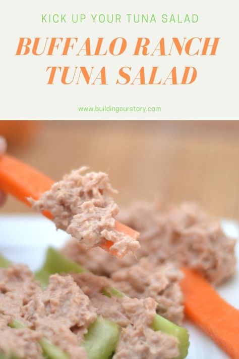 Ww Tuna Recipes, Ranch Tuna Salad, Ranch Tuna, Tuna Salad Recipe Easy, Spicy Tuna Salad, Easy Tuna Salad, Tuna Dip, Best Tuna Salad, Buffalo Ranch