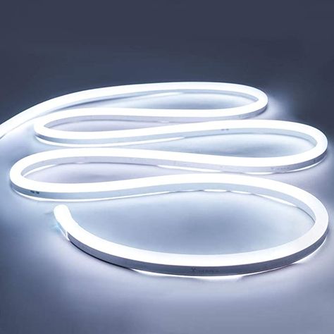 Amazon.com: iNextStation Neon LED Strip Light 16.4ft/5m 12V DC 600 SMD2835 LEDs Waterproof Flexible LED NEON Light for Indoors Outdoors Decor [ White | No Power Adapter]: Home Improvement Neon Lights Bedroom, Flexible Led Light, Flexible Led Strip Lights, Led Rope Lights, Led Rope, Strip Led, Rope Lights, Led Strip Lights, Led Stripes