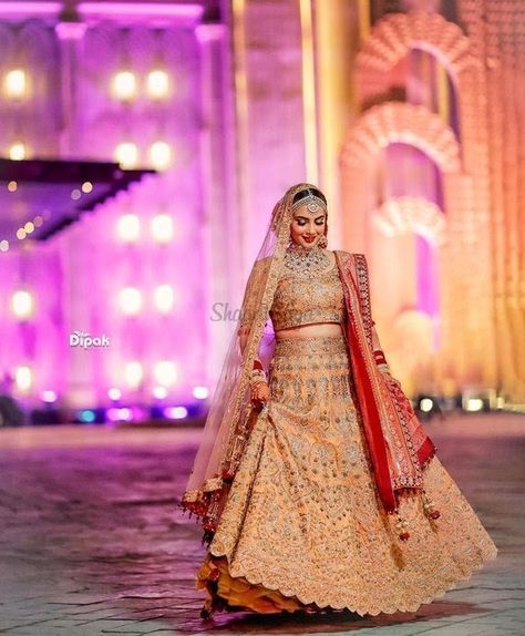 21 Lehenga Color Combination for Brides that are Going to Rule in 2019 | ShaadiSaga Golden Lehenga Color Combos, Lehenga With Contrast Dupatta, Lehenga Color Combos, Trending Bridal Lehenga, Unique Lehenga Designs, Unique Lehenga, Lehenga Color Combinations, Best Lehenga, Lehenga Ideas