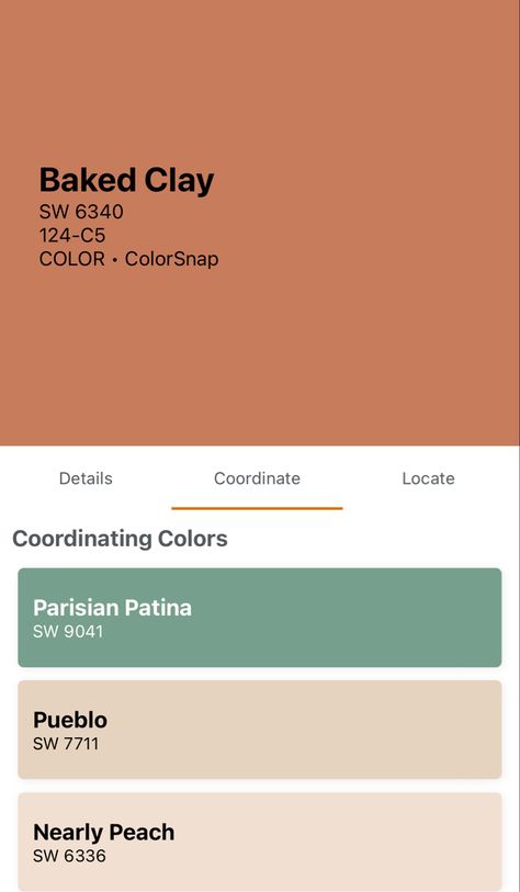 Clay Paint Color, Office Paint, Baked Clay, Baking Clay, Monochromatic Color Scheme, Clay Paint, Coordinating Colors, Color Box, Paint Color