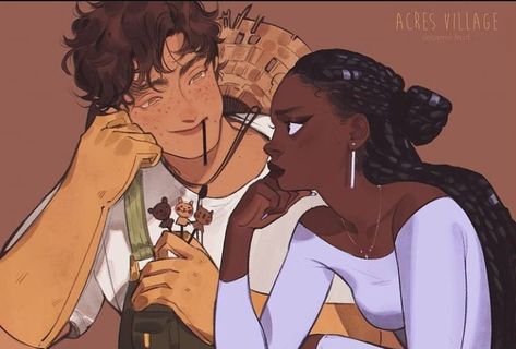 Interracial Art, Black Couple Art, Black Cartoon Characters, Black Anime Characters, Black Love Art, Black Art Pictures, Cute Couple Art, Dope Art, Magic Art