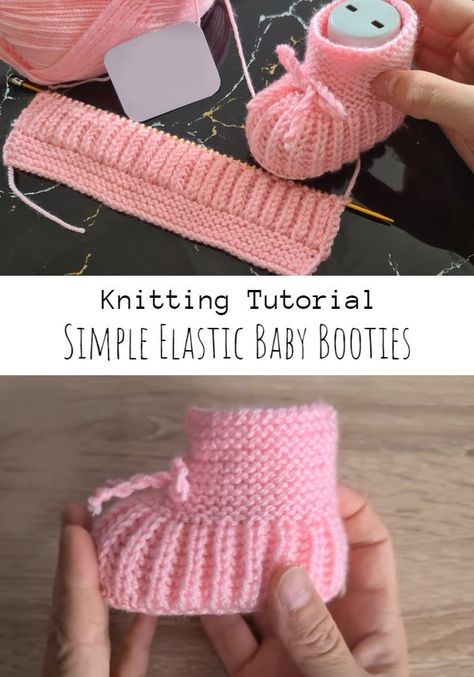 Easy Baby Knitting Patterns, Baby Booties Free Pattern, Knit Slippers Free Pattern, Knit Baby Shoes, Crochet Baby Booties Pattern, Boyfriend Anniversary, Knitted Slippers Pattern, Baby Booties Knitting Pattern