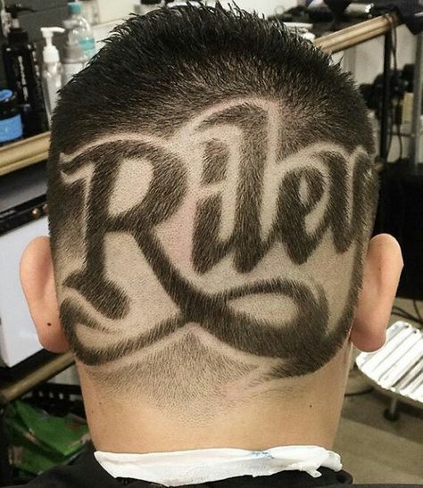 A Initial Haircut Design, Letter Initial Haircut Design, Initial Haircut Design, Tattoo Alphabet, Barbers Cut, Haircut Designs, Hair Tattoos, Letter Stencils, Hair Shows