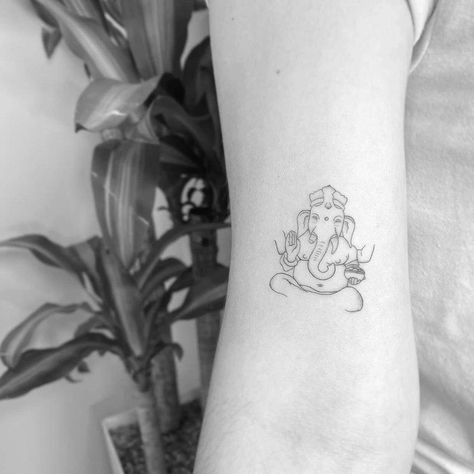 Top 61 Best Small Elephant Tattoo Ideas - [2021 Inspiration Guide] Hindi Elephant Tattoos, Fine Line Ganesha Tattoo, Small Ganesha Tattoo, Tattoo Ideas Elephant, Small Elephant Tattoo Ideas, Elephant Tattoo On Hand, Tattoos On Hands, Small Elephant Tattoo, Elephant Tattoo Ideas