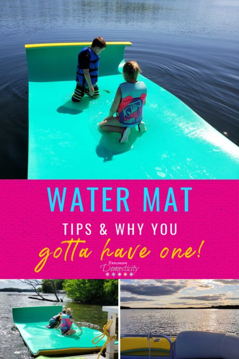 Boat Must Haves Lakes, Summer Boating, Lake Toys, Floating Mat, Lake Floats, Boat Days, Water Pad, Lake Fun, Water Mat