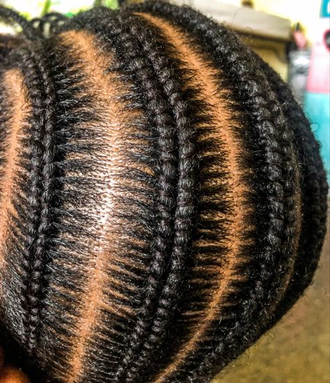 Needle And Yarn Hairstyles, Needle Threading Hairstyles, Yarn Cornrows, Black Natural Hair Care, Black Natural Hair, Thread Needle, Plaits Hairstyles, Girls Natural Hairstyles, Cool Braid Hairstyles