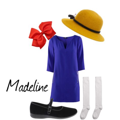 Halloween costume idea ---Madeline Halloween Book Character Costumes, Madeline Costume, Madeline Party, Senior Dress, Storybook Character Costumes, Book Character Day, Teacher Costumes, Book Character Costumes, Easy Diy Costumes