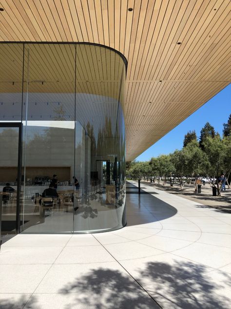 Modern Luxury Storefront; Oversize Curved Glass Window; High End Architectural Glazing; Art Deco Design Graphics, Door Solutions, Luxury Windows, Retail Facade, Apple Park, Glass Pavilion, Australia House, Storefront Design, Curved Walls