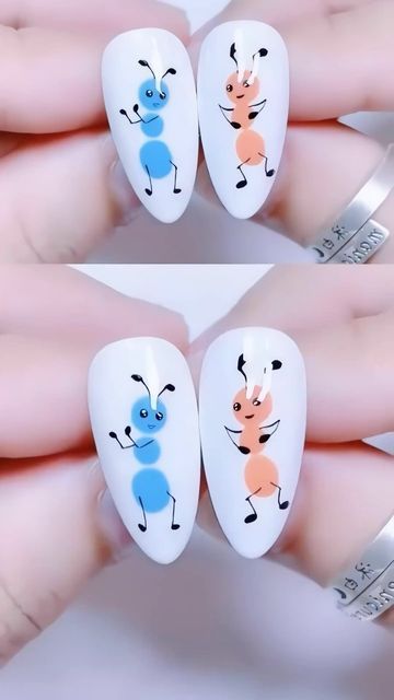 Khajuri Hairstyle, Nail Art Cartoon, Fall Nails 2023, Nail Polish Design, Tape Nail Art, Quick Nail Art, Pop Art Nails, Paint Nail, 2023 Nail