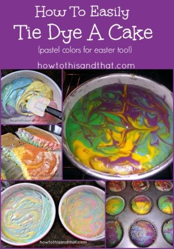 How To Make A Tie Dyed Cake The Easy Way Tie Dye Cake, How To Make A Tie, Homemade Tie Dye, Make A Tie, Easter Bunny Cake, Magic Cake, How To Tie Dye, Carrot Cake Recipe, Trending Recipes