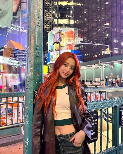 Yunjin Kim, October 27, Pre Debut, Orange Hair, Ginger Hair, K Idols, Instagram Update, Role Models, Havana