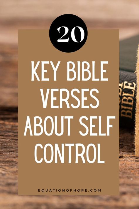 Did you know that self-control is a fruit of the Spirit? Self-control is a fruit that we are able to and can grow within time as children or God. Click here to discover 20 key bible verses about self-control. #faithandhope #faithwalk #christianjourney #christiancommunity #scriptureforthesoul Christian Affirmations, Faith Walk, Bible Says, What Is Self, In Christ Alone, Fruit Of The Spirit, A Fruit, Christian Blogs, Self Control