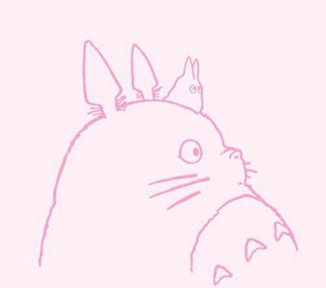 Totoro Pastel Pink Aesthetic Wallpaper, Pastel Pink Aesthetic, Pink Aesthetic, Aesthetic Wallpaper, Pastel Pink, Pastel, Anime, Pink