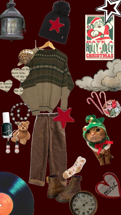 Christmas outfit?? #likeifyouwouldwear #fyp #christmas #outfitinspo #goblincore #music #ilovemusic Goblincore Music, Goblincore Christmas, Gremlincore Outfits, Christmas Watches, E Flowers, Goblin Core, Christmas Outfits, Indie Outfits, Holly Jolly