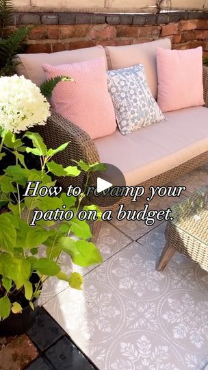 Garden On A Budget, Better With You, Masonry Paint, Pretty Garden, Paving Slabs, Small Gardens, Small Garden, Flat Design, How To Better Yourself