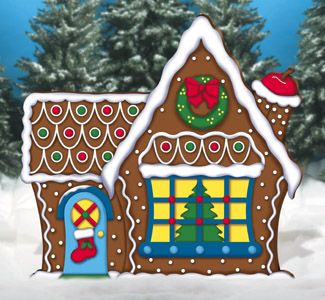 Giant Gingerbread House, Santa House, Gingerbread Santa, Winfield Collection, Gingerbread Tree, Wood Yard Art, Christmas Cutouts, Christmas Yard Art, Gingerbread House Decorations