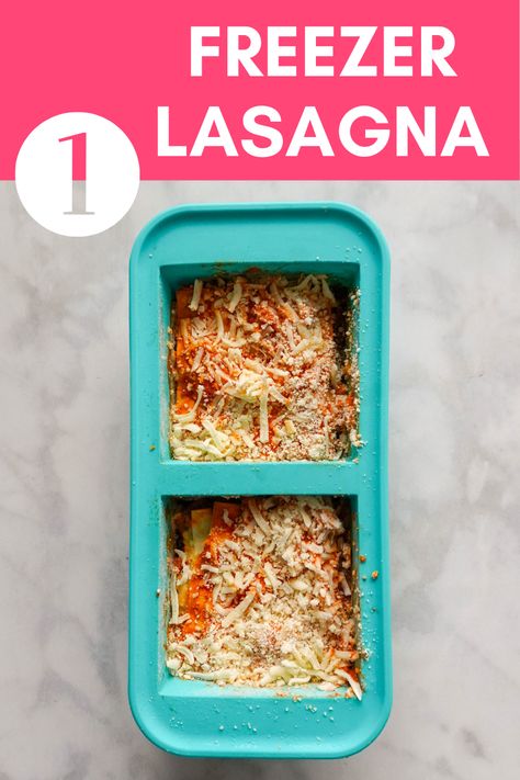 Freezer Meal Prep: Stock Your Freezer With 8 Easy Prep Recipes Freezer Lasagna, Freezer Casseroles, Souper Cubes, Frozen Lasagna, Freezer Recipes, Freezable Meals, Freezer Meal Prep, Lasagna Soup, Freezer Meal